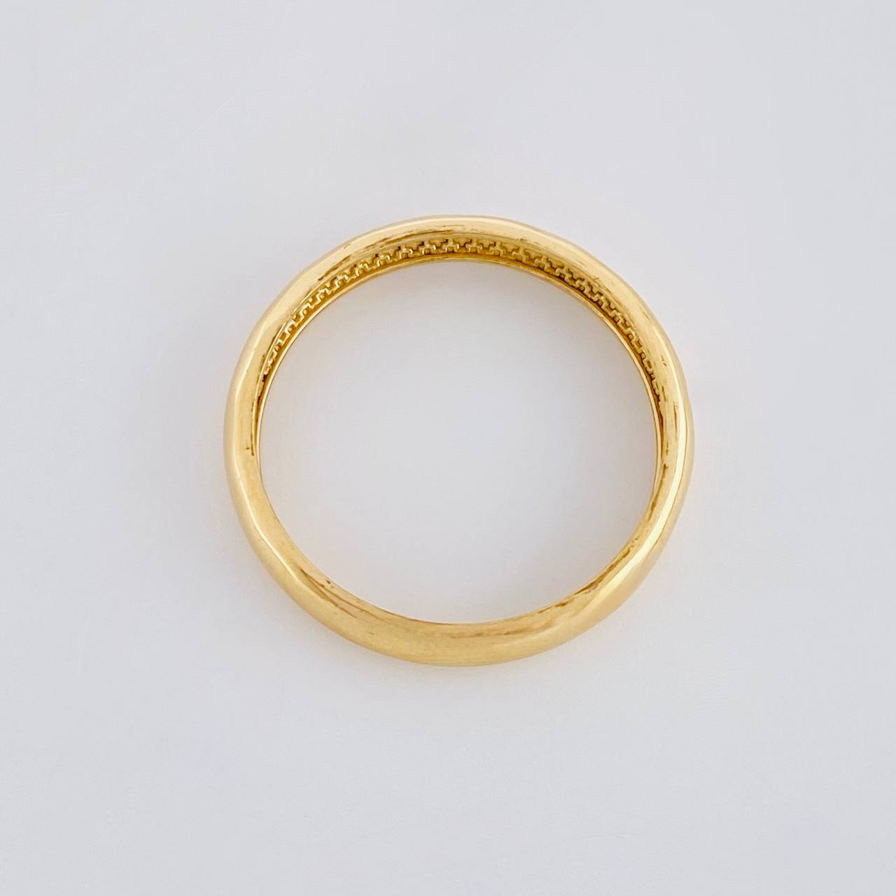 Plain Half-Round Band Ring 2.3g / T9 1/4 Yellow Gold 18K