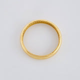 Plain Half-Round Band Ring 2.3g / T9 1/4 Yellow Gold 18K