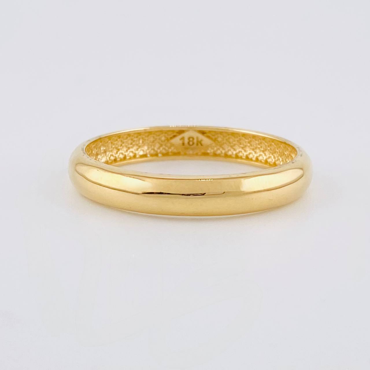 Plain Half-Round Band Ring 1.75g / T6 1/4 Yellow Gold 18K