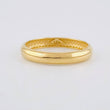 Plain Half-Round Band Ring 1.75g / T6 1/4 Yellow Gold 18K