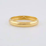 Plain Half-Round Band Ring 1.75g / T6 1/4 Yellow Gold 18K