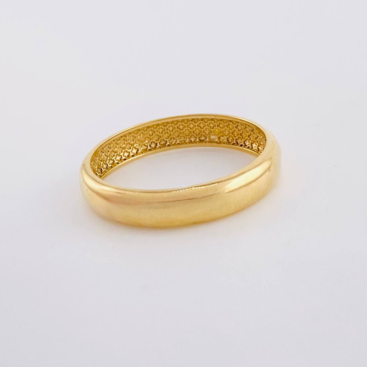Plain Half-Round Band Ring 1.75g / T6 1/4 Yellow Gold 18K