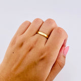 Plain Half-Round Band Ring 1.75g / T6 1/4 Yellow Gold 18K