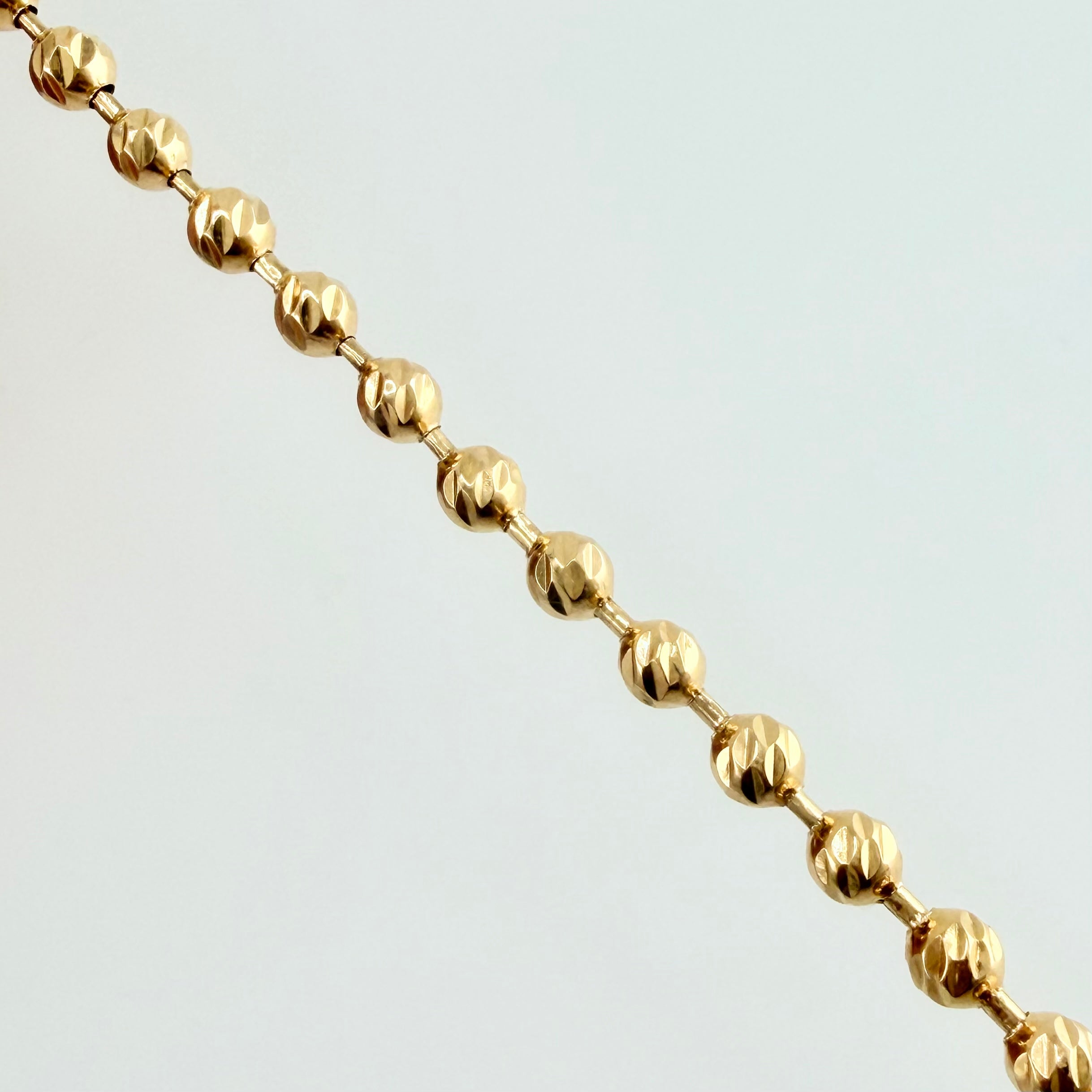 Cadena Militar 22.6gr / 23 1/2 in / 3.8mm Oro Amarillo +3 18K ©