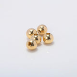 Bead Polished 5mm / 0.14gr Yellow Gold &