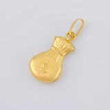 Dije Bolsa De Dinero 0.5 g / 3/4 in Oro Amarillo 18K