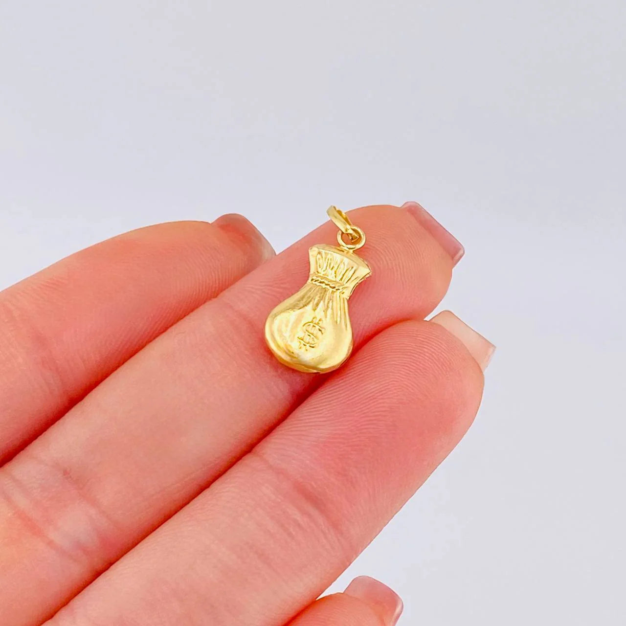 Pendant Money Bag 0.5 g / 3/4 in 18K Yellow Gold