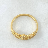 Anillo Corona Corazones 2.6gr / T6 1/4 / Oro Amarillo 18K