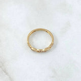 Intertwined Channel Ring 1.7 g / T6 3/4 18K Yellow Gold