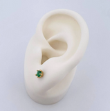 Topos Bisel Cinco Garras 0.85gr / Oro Amarillo 18K *