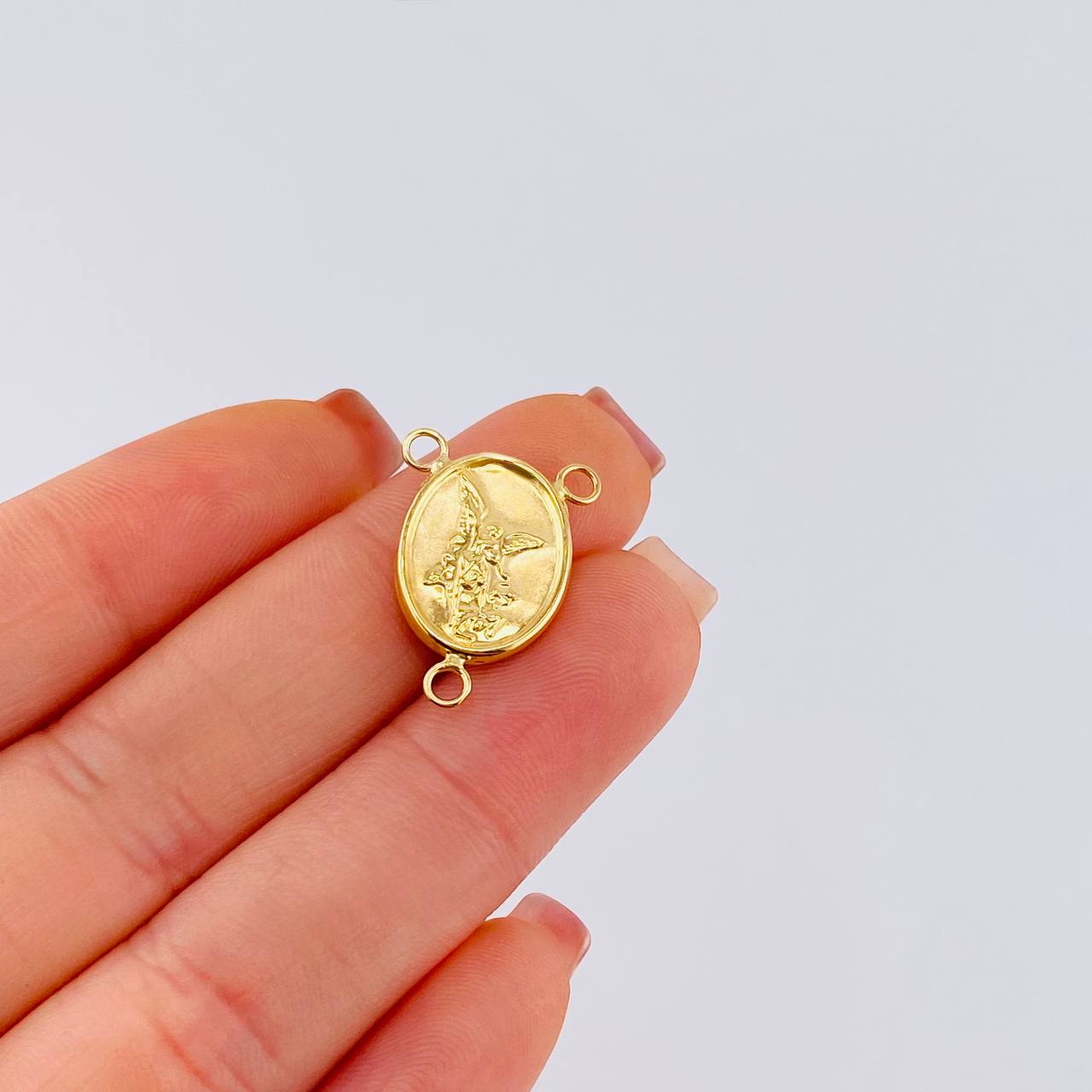 Charm Crucero San Miguel Arcangel 0.95 g / 3/4 in Yellow Gold 18K