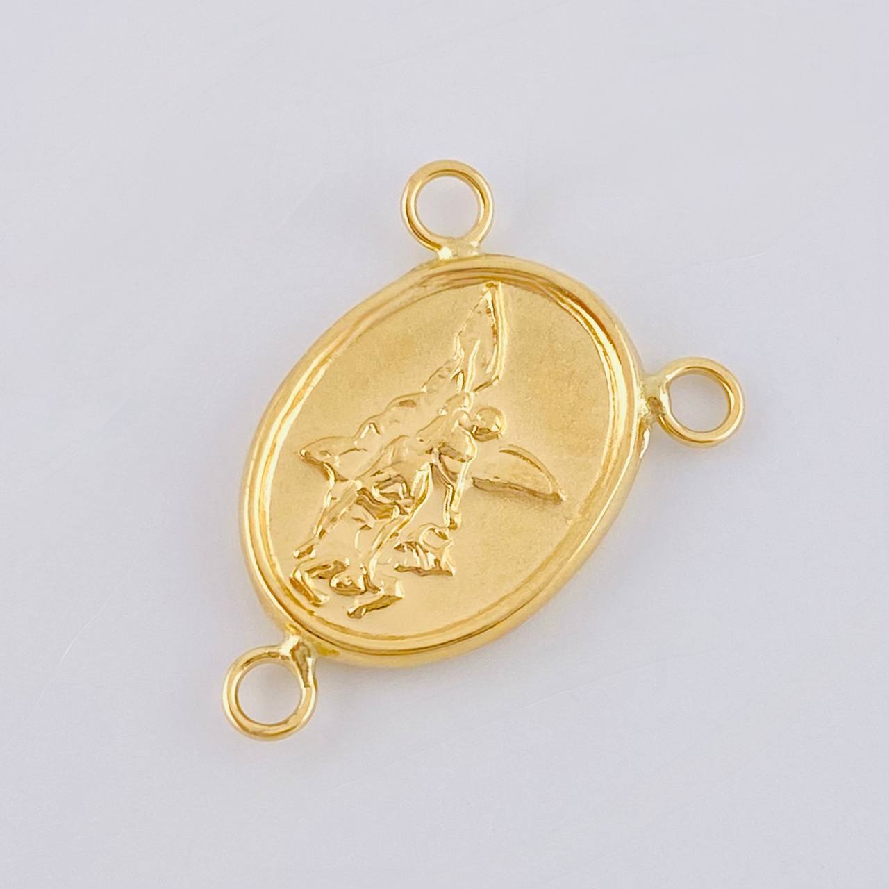 Herraje Crucero San Miguel Arcangel 0.95 g / 3/4 in Oro Amarillo 18K