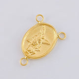 Herraje Crucero San Miguel Arcangel 0.95 g / 3/4 in Oro Amarillo 18K