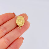 Herraje Crucero Virgen De Guadalupe 1.5 g / 1 in Oro Amarillo 18K