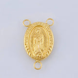 Herraje Crucero Virgen De Guadalupe 1.5 g / 1 in Oro Amarillo 18K