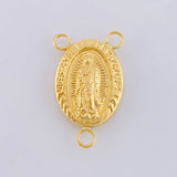 Herraje Crucero Virgen De Guadalupe 1.5 g / 1 in Oro Amarillo 18K