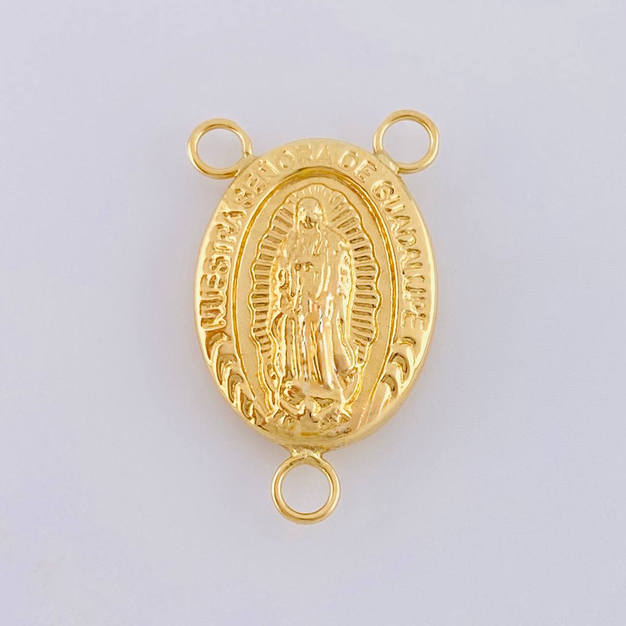 Herraje Crucero Virgen De Guadalupe 1.1 g / 1 in Oro Amarillo 18K