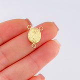 Charm Crucero Virgen De Guadalupe 0.8 g / 3/4 in Yellow Gold 18K