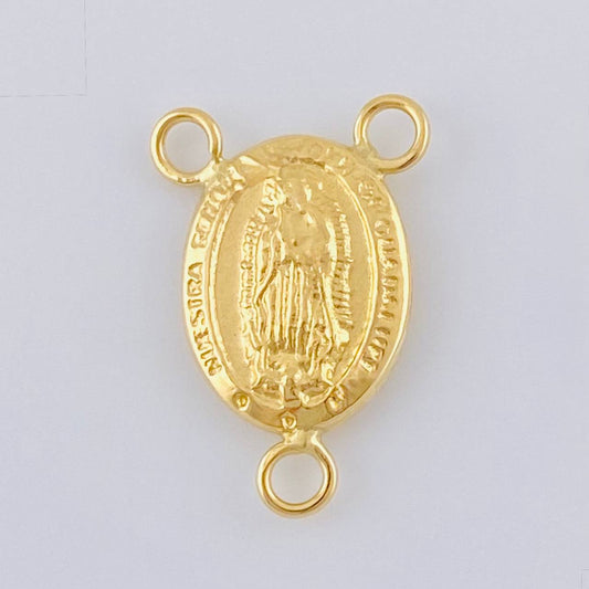Herraje Crucero Virgen De Guadalupe 0.8 g / 3/4 in Oro Amarillo 18K
