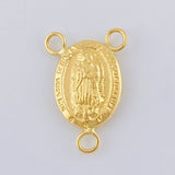 Charm Crucero Virgen De Guadalupe 0.8 g / 3/4 in Yellow Gold 18K