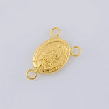 Charm Crucero Virgen De Guadalupe 0.6 g / 1/2 in Yellow Gold 18K