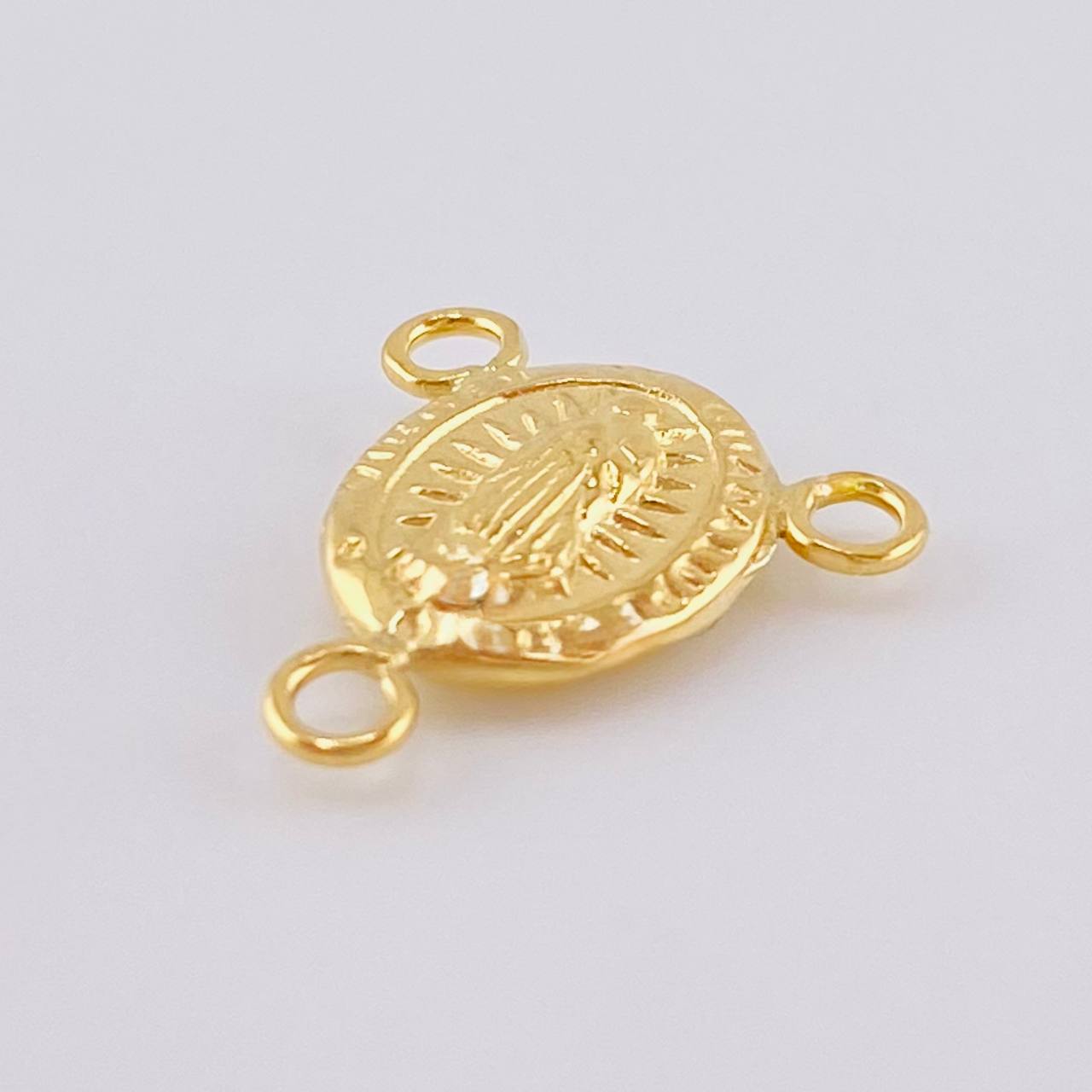 Charm Crucero Virgen De Guadalupe 0.45 g / 1/2 in Yellow Gold 18K