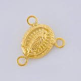 Charm Crucero Virgen De Guadalupe 0.45 g / 1/2 in Yellow Gold 18K