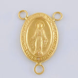 Charm Crucero Virgen De La Milagrosa Marco 0.95 g / 3/4 in Yellow Gold 18K