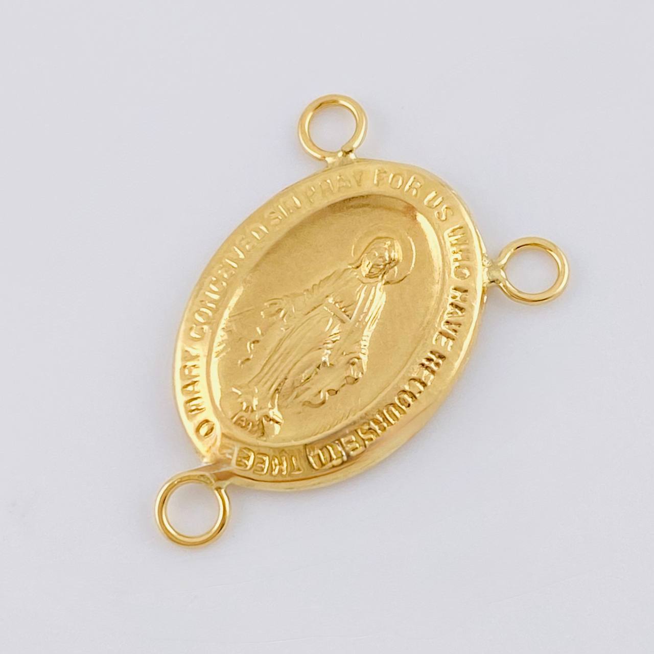 Charm Crucero Virgen De La Milagrosa Marco 0.95 g / 3/4 in Yellow Gold 18K