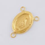 Charm Crucero Virgen De La Milagrosa Marco 0.95 g / 3/4 in Yellow Gold 18K