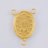 Charm Crucero Virgen De La Milagrosa Marco 0.95 g / 3/4 in Yellow Gold 18K