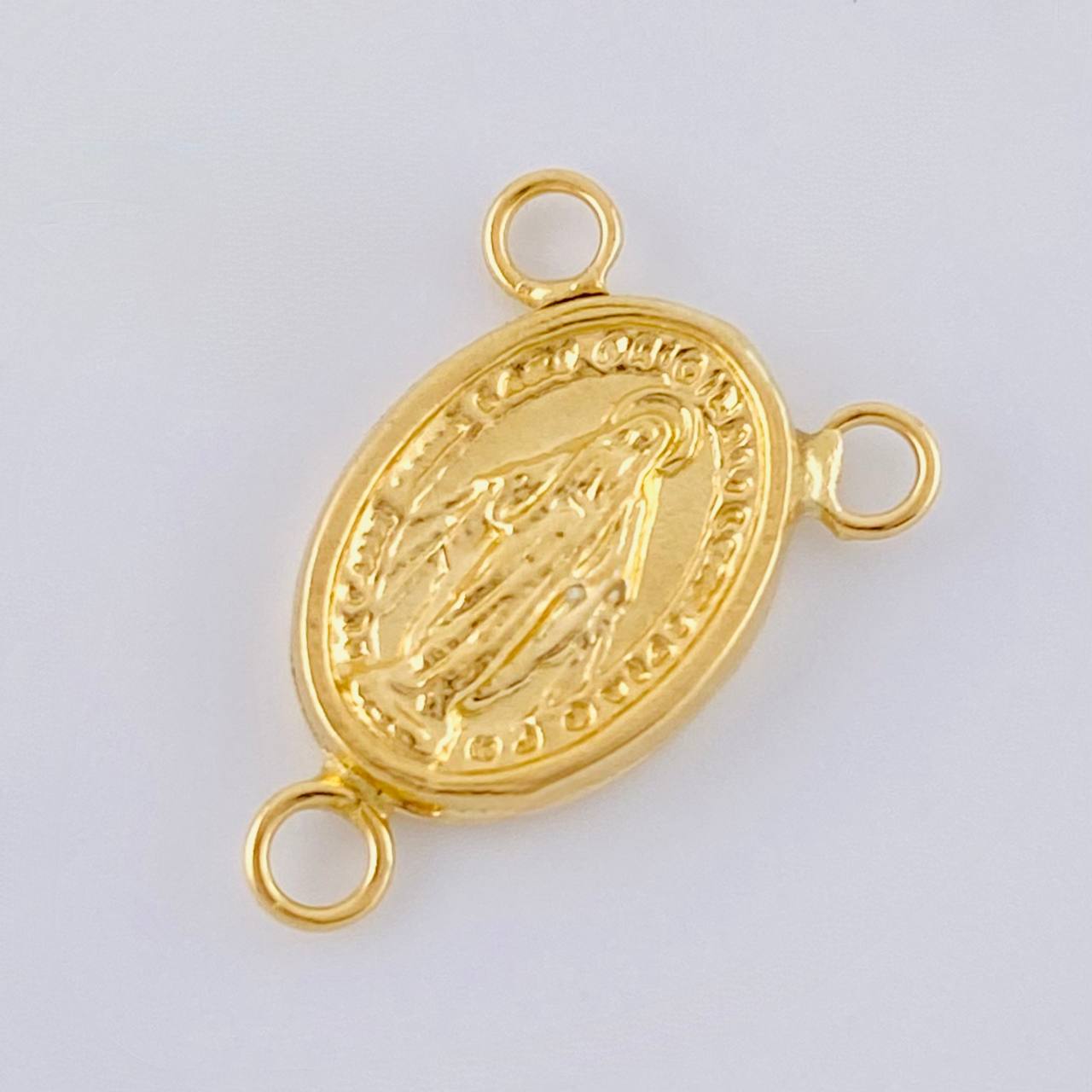 Charm Crucero Virgen De La Milagrosa 0.6 g / 3/4 in Yellow Gold 18K