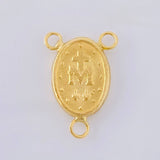 Charm Crucero Virgen De La Milagrosa 0.55 g / 3/4 in Yellow Gold 18K