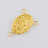 Charm Crucero Virgen De La Milagrosa 1.1 g / 3/4 in Yellow Gold 18K
