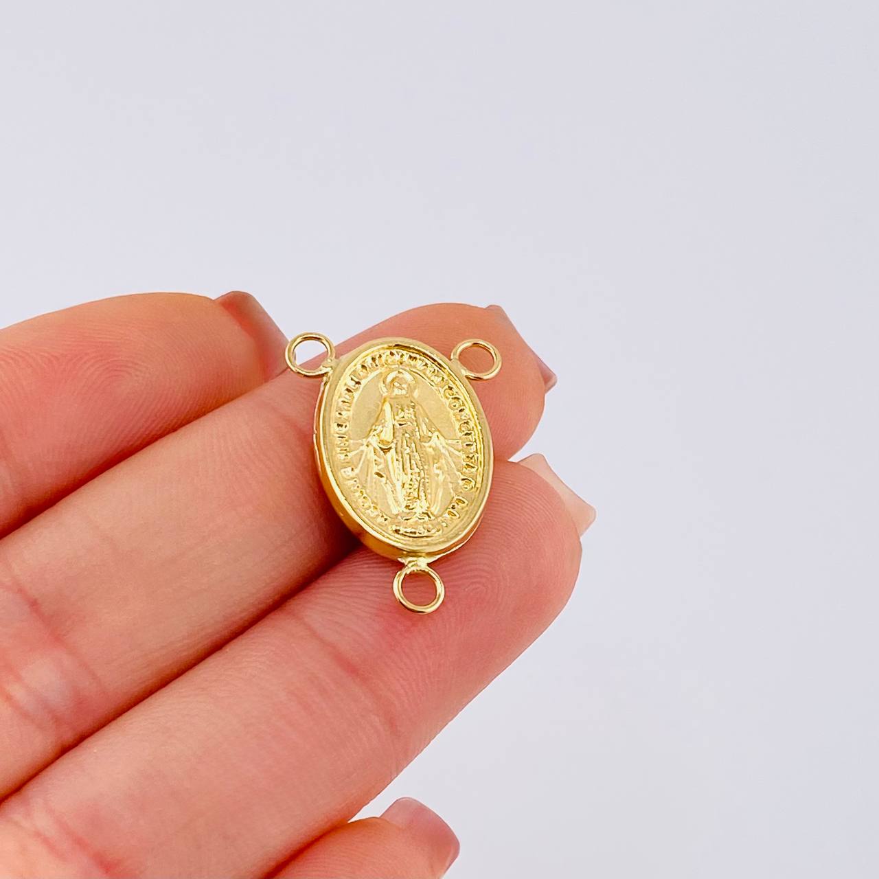 Herraje Crucero Virgen De La Milagrosa 1.1 g / 3/4 in Oro Amarillo 18K