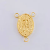 Herraje Crucero Virgen De La Milagrosa 1.1 g / 3/4 in Oro Amarillo 18K