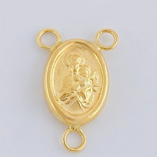 Herraje Crucero Virgen Del Carmen 0.5 g / 1/2 in Oro Amarillo 18K