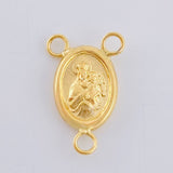 Charm Crucero Virgen Del Carmen 0.5 g / 1/2 in Yellow Gold 18K