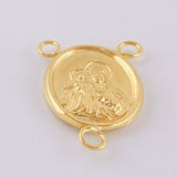 Charm Crucero Virgen Del Carmen 0.9 g / 3/4 in Yellow Gold 18K