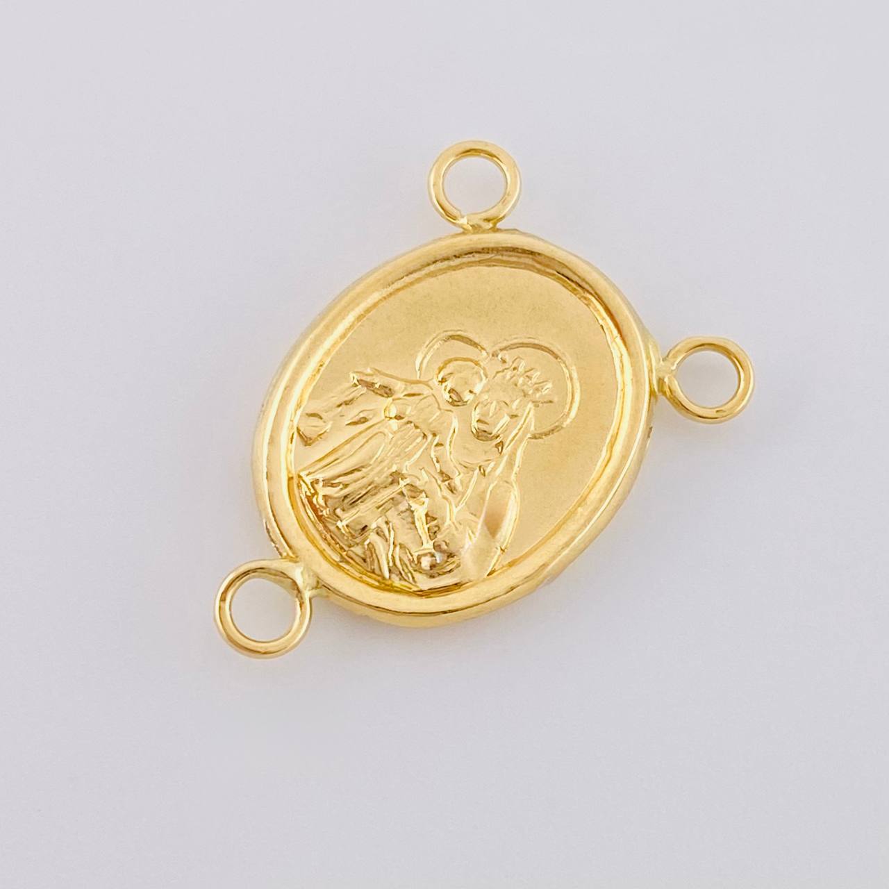 Charm Crucero Virgen Del Carmen 0.9 g / 3/4 in Yellow Gold 18K