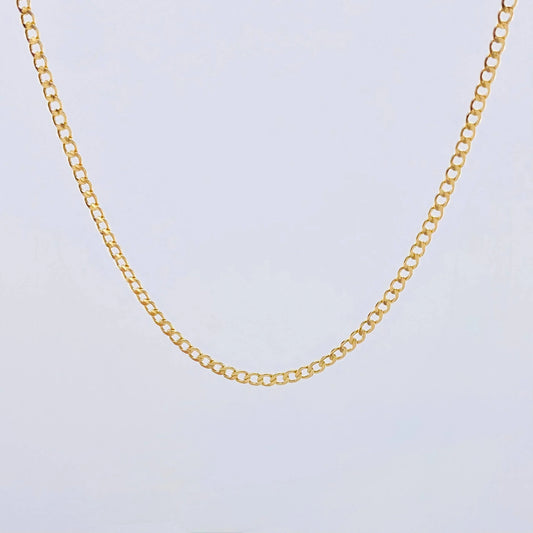 Cadena Cubana 2.3 g / 19 3/4 in / 1.4 mm Oro Amarillo 18K