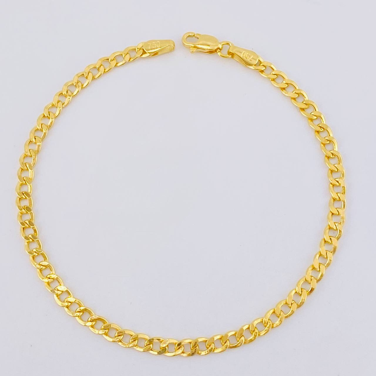 Pulso Cubano 2.3 g / 18.5 cm / 3.35 mm Oro Amarillo 18K