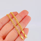 Pulso Cubano 2.3 g / 18.5 cm / 3.35 mm Oro Amarillo 18K