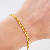 Pulso Cubano 2.3 g / 18.5 cm / 3.35 mm Oro Amarillo 18K