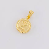 Dije Letra Z Doble Textura 0.6g / 3/4 in Oro Amarillo 18K