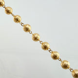 Rosario Cruz Cristo Virgen Milagrosa 53.45gr / 29 1/2 in / 8mm Oro Amarillo 18K *