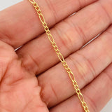 Pulso Figaro 1.15 g / 8 in / 2.4 mm Oro Amarillo 18K
