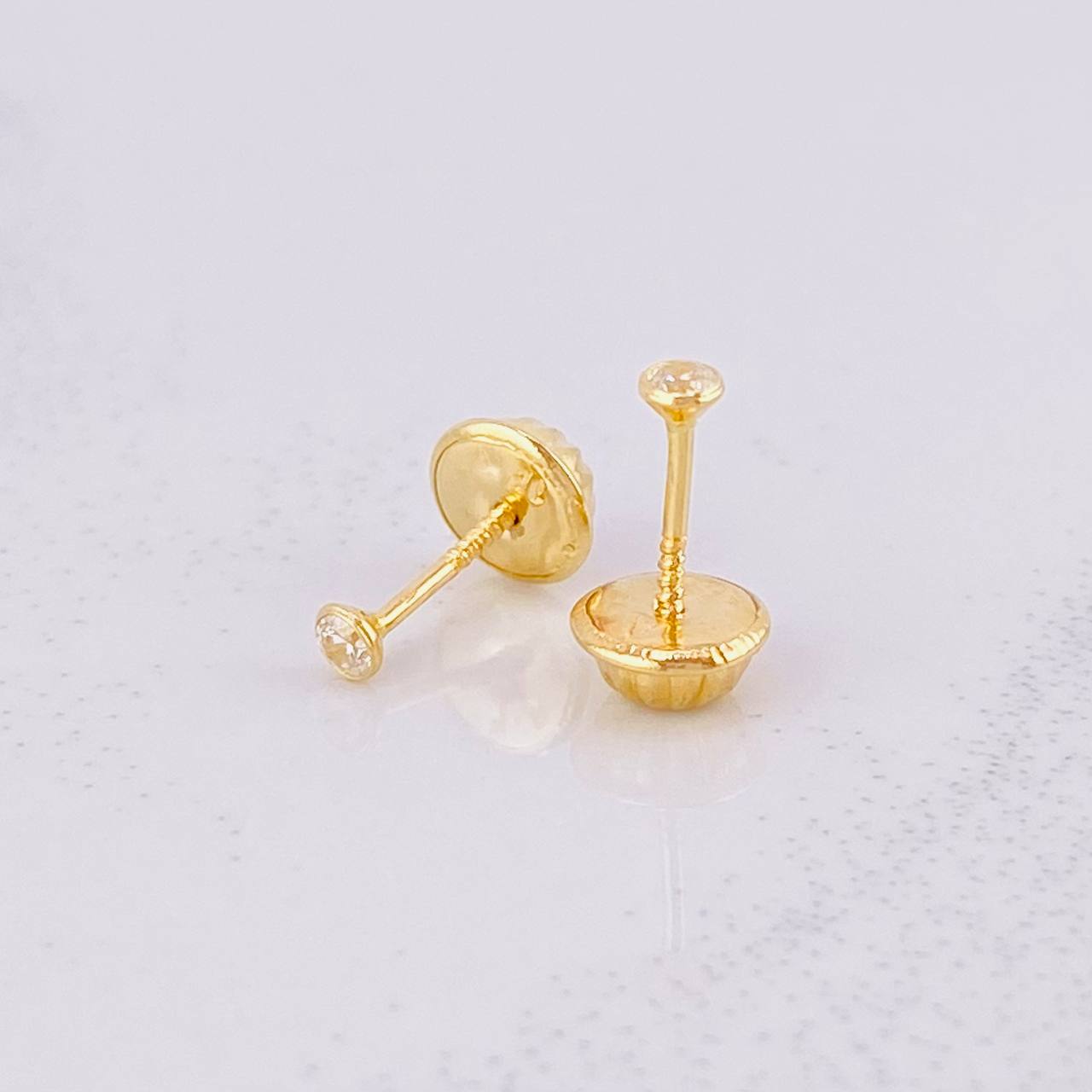 Topos Bisel 0.35g / in / 2.4mm Oro Amarillo 18K