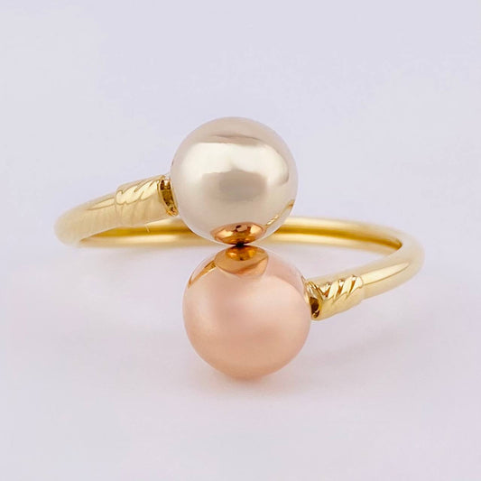 You and Me Ring 1.6 g / T6 3/4 Three Golds 18K