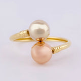 Anillo Tu Y Yo 1.7 g / T7 Tres Oros 18K